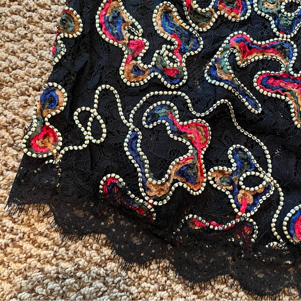 ✨nwt!✨zara black lace floral top - Picture 10 of 15